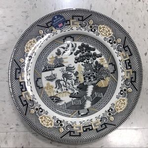 Plate with Chinese designs (made in Burslem)